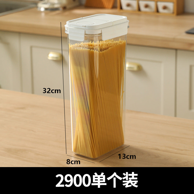 Noodle storage box, food-grade grains, sealed canned pasta box, noodle tube, bean storage tank