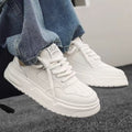 2025 spring new breathable casual men's shoes thick sole height increasing fashion easiest for match sports white shoes white shoes men