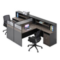 Saint li office desk and chair set - employee office workstation, desk with card seat, financial partition desk
