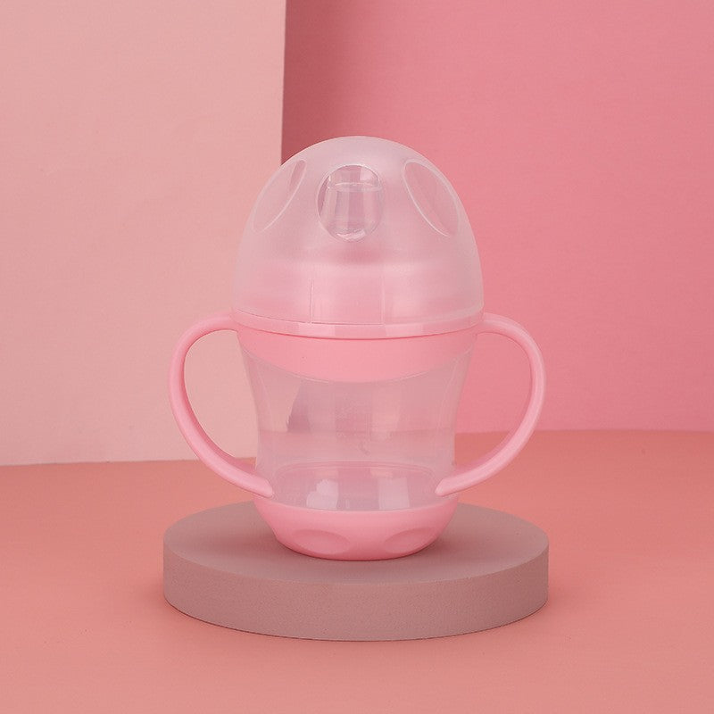 English boxed baby duck-bill anti-drip water cup with handle children's learning drinking cup duck-bill cup children's water cup