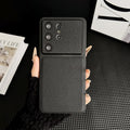 Suitable for samsung s26ultra plain leather mobile phone case small v pattern anti-fall simple cross-border s25 protective cover foreign trade case