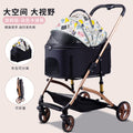 Pet stroller for dogs and cats - portable, foldable, lightweight, and large capacity cat carrier for small to medium breeds