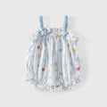 Summer rompersweet baby outwear suspender baby girl sleeveless bag butt cute triangle romper bag butt summer