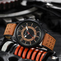 Shangmei aliexpress sports men's quartz fashion belt military watch student calendar watch one piece dropshipping white face black