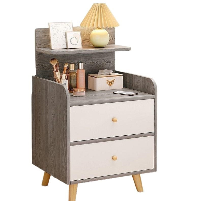 Multifunctional bedside table can hold table lamps, books, bedroom storage cabinets, rental houses, simple assembly, space-saving bedside cabinets