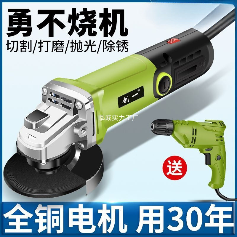American Industrial Angle Grinder Multifunctional Grinder Grinder Hand Grinder Polishing Machine Cutting Machine Household Hand Grinding Wheel