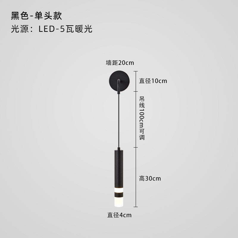 Chandelier bedside indoor bedroom lights ins Internet celebrities Nordic simple creative small personality restaurant bar lighting