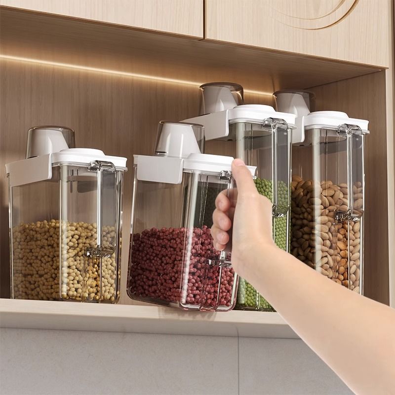 Grain storage box food grade for home kitchen noodles flour beans rice bucket food grade sealed storage