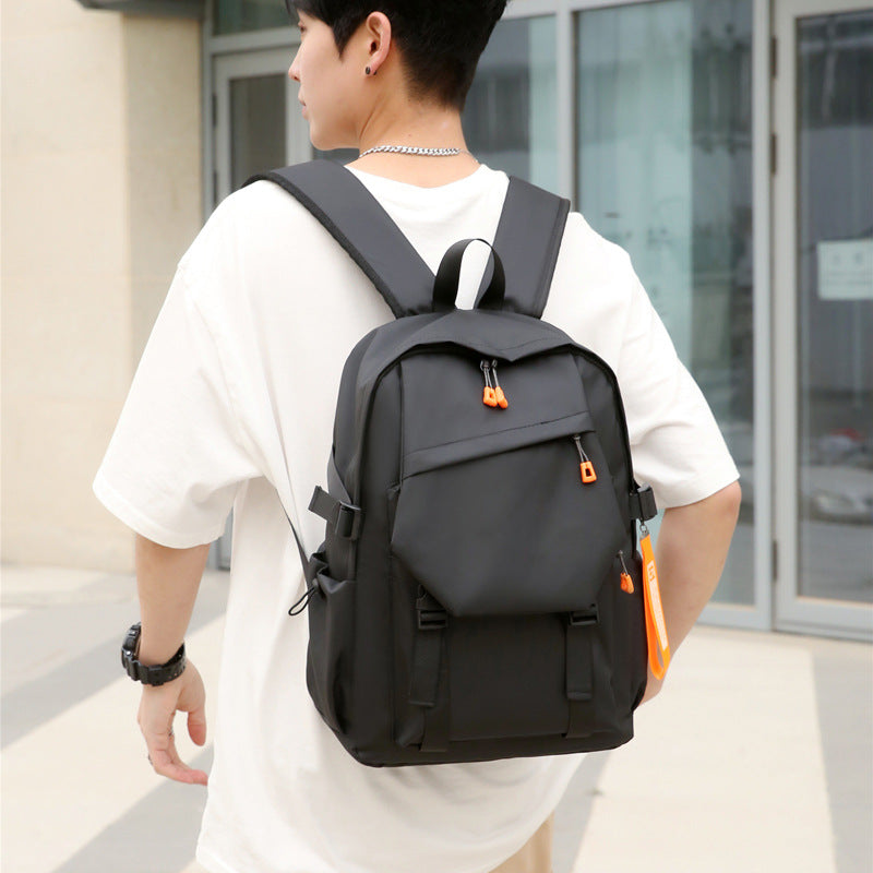 Business Men's Double Back Casual Men's Backpack, Going Out Travel Backpack Computer Bag Tooling Wind Backpack