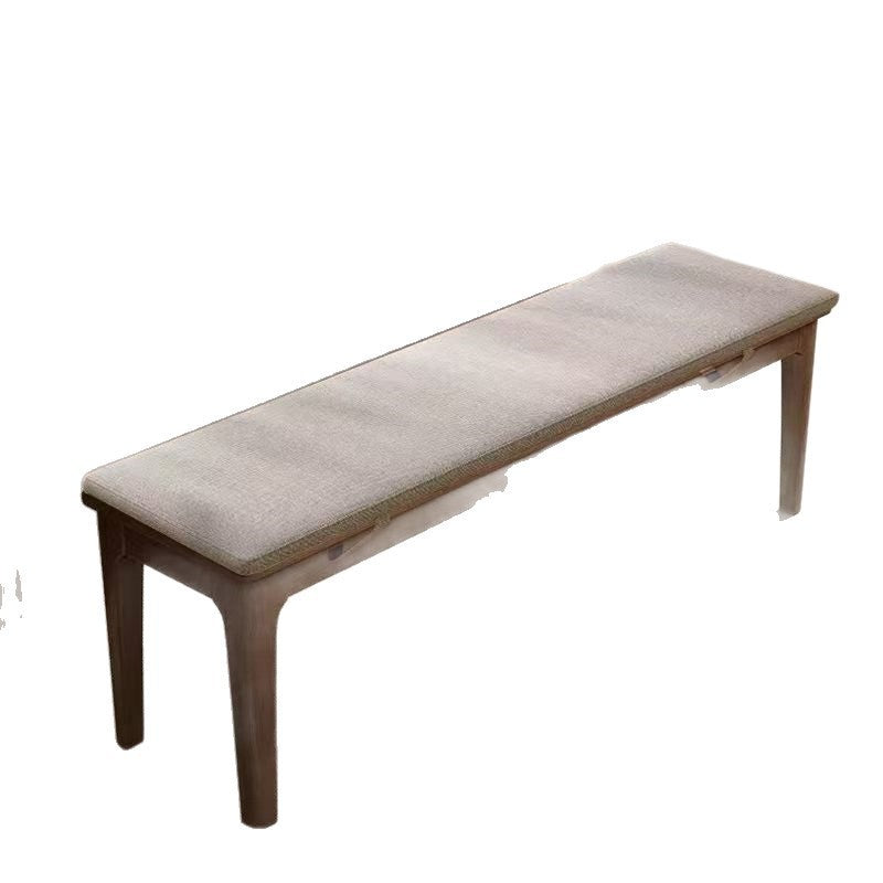 Scandinavian solid wood bench living room dining table stool modern accessible luxury log bench bed end shoe changing stool sofa tea table stool