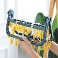 New arrivalthickened 32 clip multi-clip clothes drying rack clothes hanger multifunctional hotel plastic clothes hanger for home socks