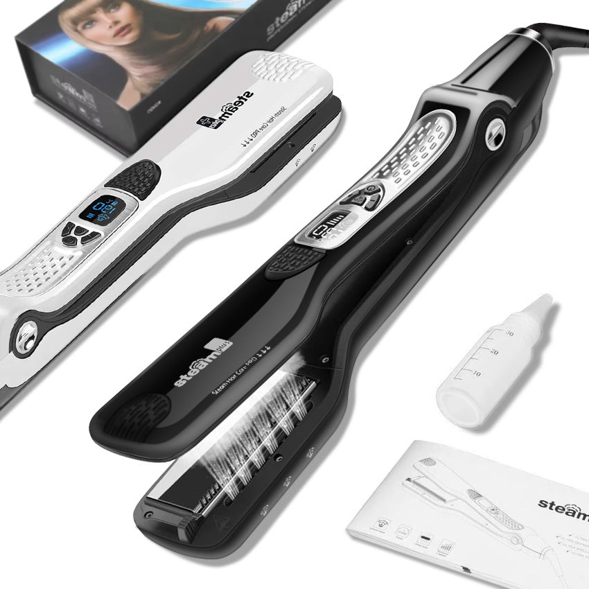 Cross-border steam hair straightener Multifunctional hair straightener Splint Curling iron Straight roll Dual-purpose spray Straight plate clip European standard electrical appliances