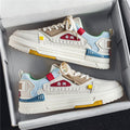 Men's shoes 2025 spring new arrival: trendy chinese style white sneakers - versatile, breathable, durable, and casual skate shoes for students