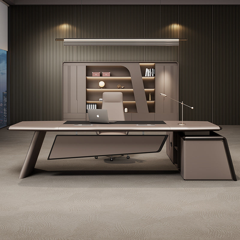 Painted office manager desk and chair combination accessible luxuryclassy executive desk president table casual modern manager table