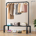 Simple clothes drying rack floor-standing for home clothes rack bedroom dormitory coat rack indoor balcony clothes drying clothes pole rack