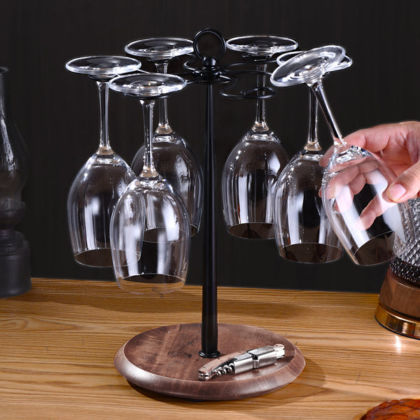 Cross-border  upside-down glass wine glass holder, goblet drain cup holder, hanging wine glass display rack