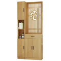 New chinoiserie screen partition living room blocking movable living room entrance partition cabinet new arrival solid wood shoe cabinet sideboard