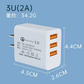 3c certified 5v/2a charger, compatible with android, huawei, and apple iphones. usb multi-port charging adapter, fast charging
