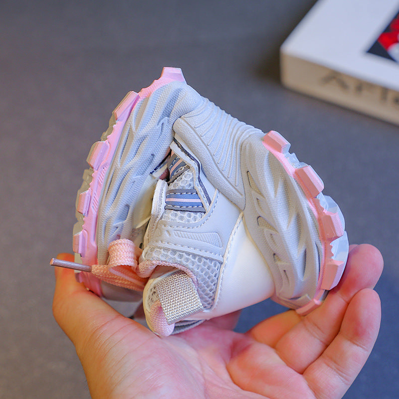Vancahao breathable kids' double mesh sneakers -  autumn new collection: lightweight running shoes for boys and girls, chunky dad sneakers