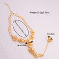 African luxury gold bangle arab fashion floral cuff bangle with ring jewelry set women's ring accessories