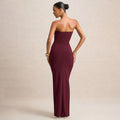 autumn new arrivals: european & american style women's sleeveless maxi dress - solid color, slim fit, ruched bodycon with tie detail