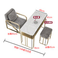 85cm multifunctional marble (single table) + square stool + sofa chair