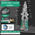 Baolian foldable electrical tester wire stripper - electrician's multi-tool: wire connector pliers, wire cutter, and stripping tool