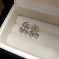 Zircon cherry pendant stud earrings - 2025 new arrival, unique minimalist fashion earrings, light luxury high-end earrings for women, wholesale