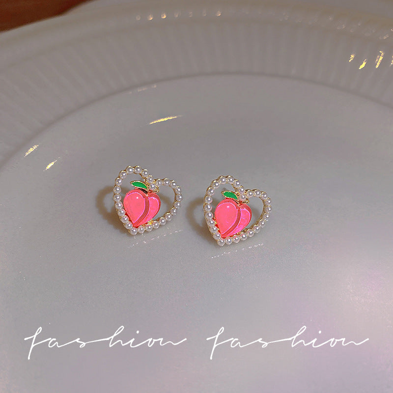 925 sterling silver needle spring/summer floral earrings - elegant, high-end, unique pearl stud earrings - wholesale