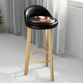 Bar stool, light luxury modern minimalist design, backrest included, bar-specific chair, high stool for home use, bar chair, solid wood