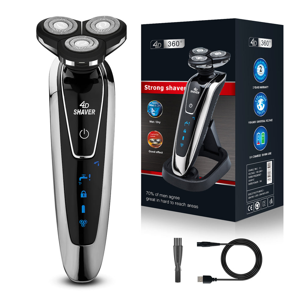 Multifunctional 4d full body washable electric shaver rechargeable razor men's beard trimmer wholesale