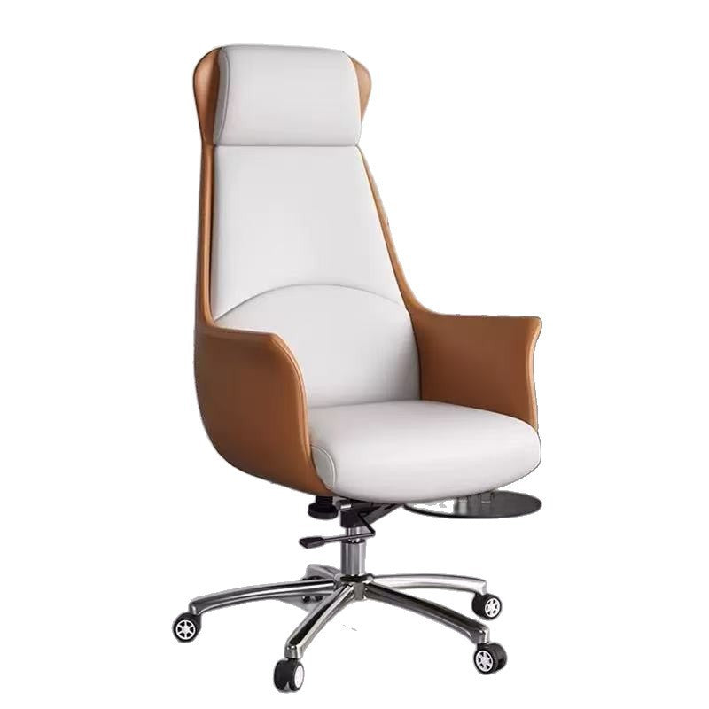 Casual chair, comfortable ergonomic chair, conference computer chair, business leather chair, office chair, live broadcast, home study, no