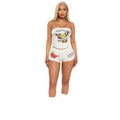 cross-border european and american women's apparel: unique and beautiful printed bandeau top and shorts set - wholesale two-piece layering outfit