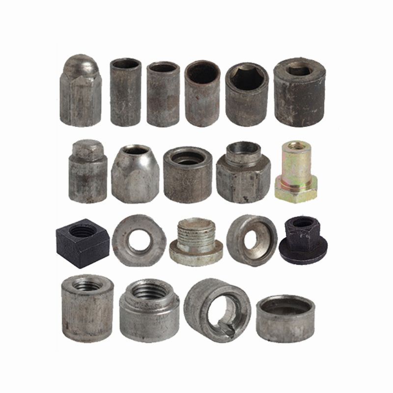 Customized iron plate nuts, welding nuts, cold heading special-shaped parts, small hardware spare parts, cold heading special-shaped nuts