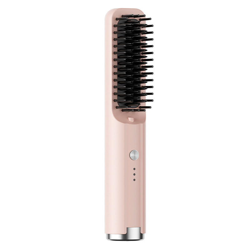 wireless straight hair comb, portable rechargeable straightening comb, straight and curling dual-purpose negative ion hair straightener that does not damage hair