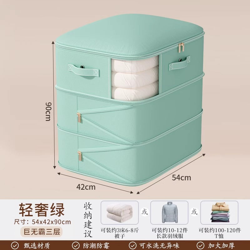 Perspective down jacket quilt vacuum compression storage bag clothing finishing wardrobe bag large capacity quilt packaging