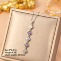 [titanium steel] fashionable and versatile four-leaf clover necklace for women, accessible luxury, high-end elegant clavicle chain jewelry
