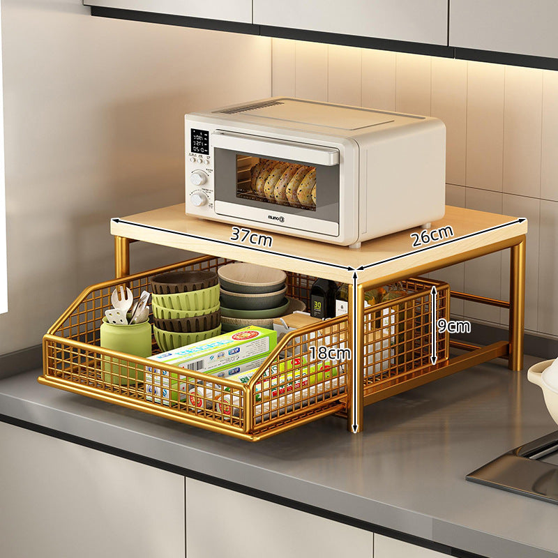 Countertop coffee machine cup microwave oven rack tea bag tea bar water dispenser desktop storage rack water cup storage