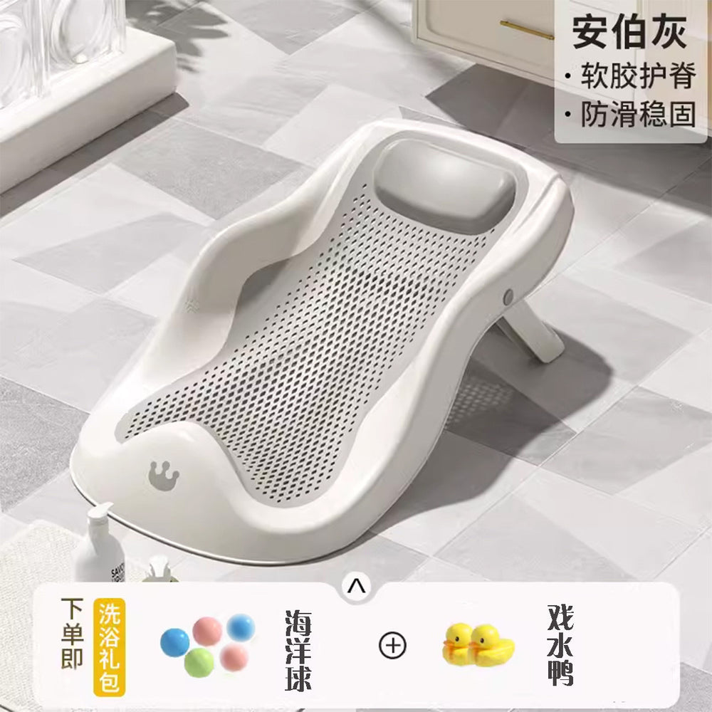 Touchscreen temperature control baby bathtub - foldable infant bathtub for toddlers, sit & lie down bathtub, home bath tub for children, newborn essentials