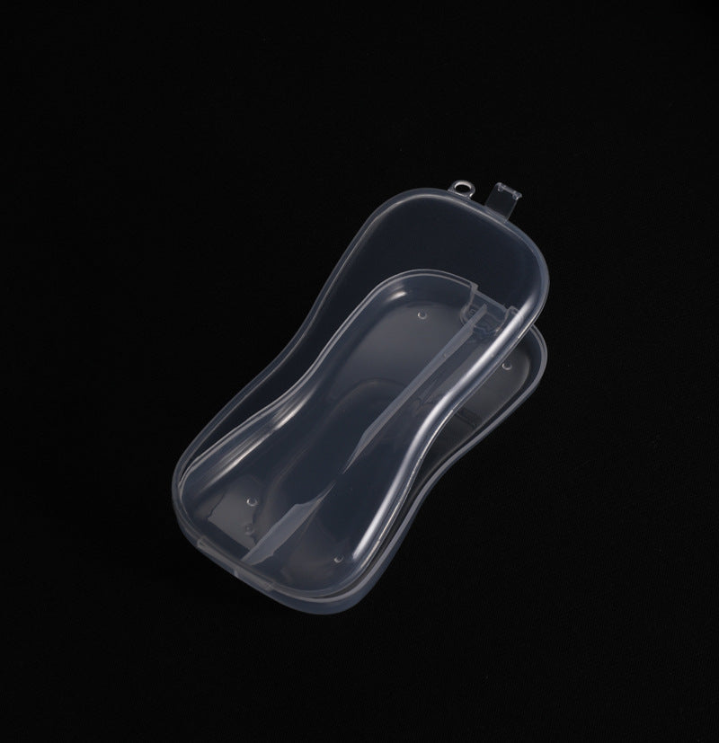 Factory direct sales baby spoon fork storage box spoon PP box baby tableware dust-proof packaging plastic box