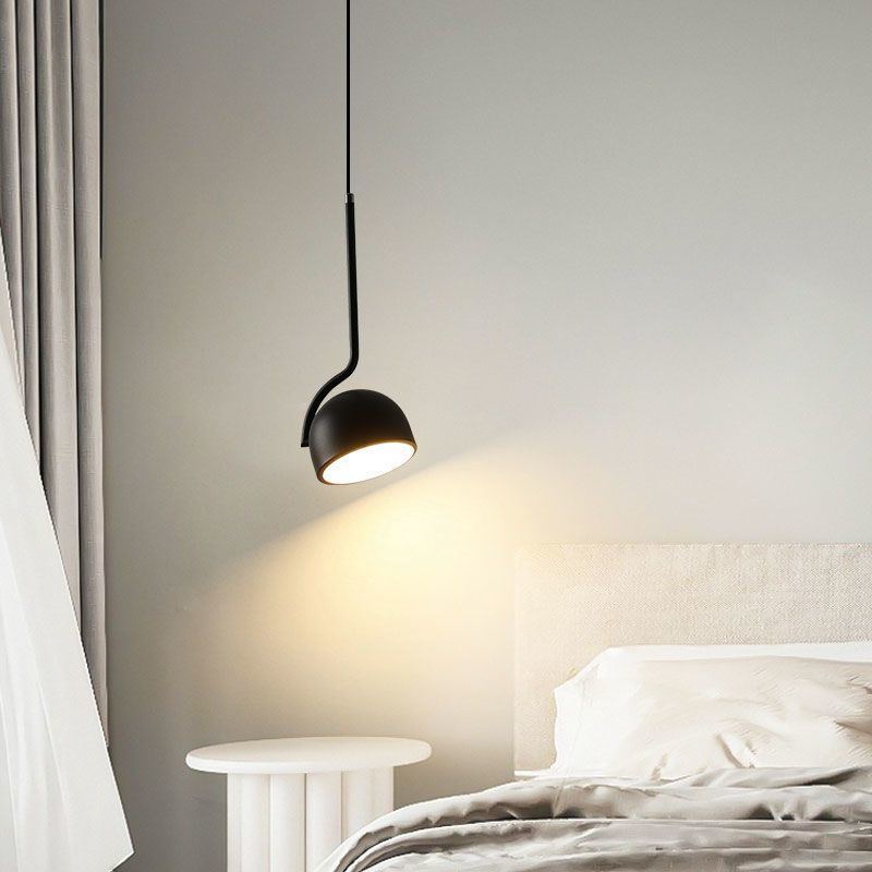 Original niche style designer scandinavian restaurant chandelier creative bar multi-angle rotate single-head bedroom bedside chandelier