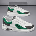 Men's summer new leather sneakers breathable athletic casual shoes youth trendy korean style versatile men's white shoes