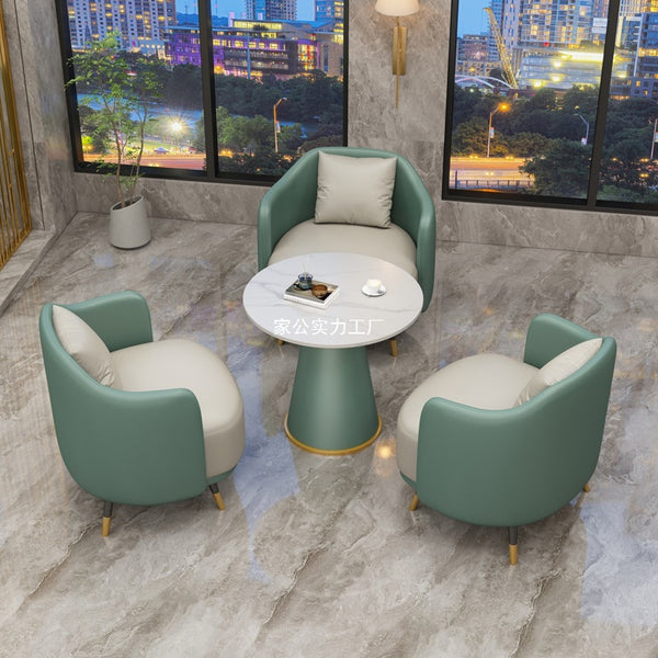 Milk tea shop, dessert shop, table and chair combination, sales department, beauty salon, shopping mall break to negotiate light luxury tables and chairs, cat scratching skin