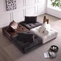 Italian normcore genuine leather sofa first layer cowhide modern casual tofu block laurence living room module square sofa
