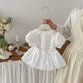 Summer sweetheart outfit: baby romper dress set - adorable summer style for your little girl