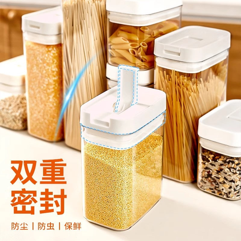 Noodle storage box, food-grade grains, sealed canned pasta box, noodle tube, bean storage tank