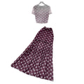 Korean style commute chic red polka dot two-piece set: women's summer short-sleeve top & high-waisted pleated skirt - slimming and elegant outfit