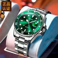 Xiangshiman brand golden steel belt waterproof water ghost men's luminous watch factory direct sales exportnew arrival cross-border hand