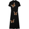 Amazon  summer new arrival: fashionable retro knitted dress - women's slimming and figure-flattering dress