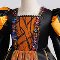 European and american style cross-border boutique: girls' dark academia halloween queen costume dress